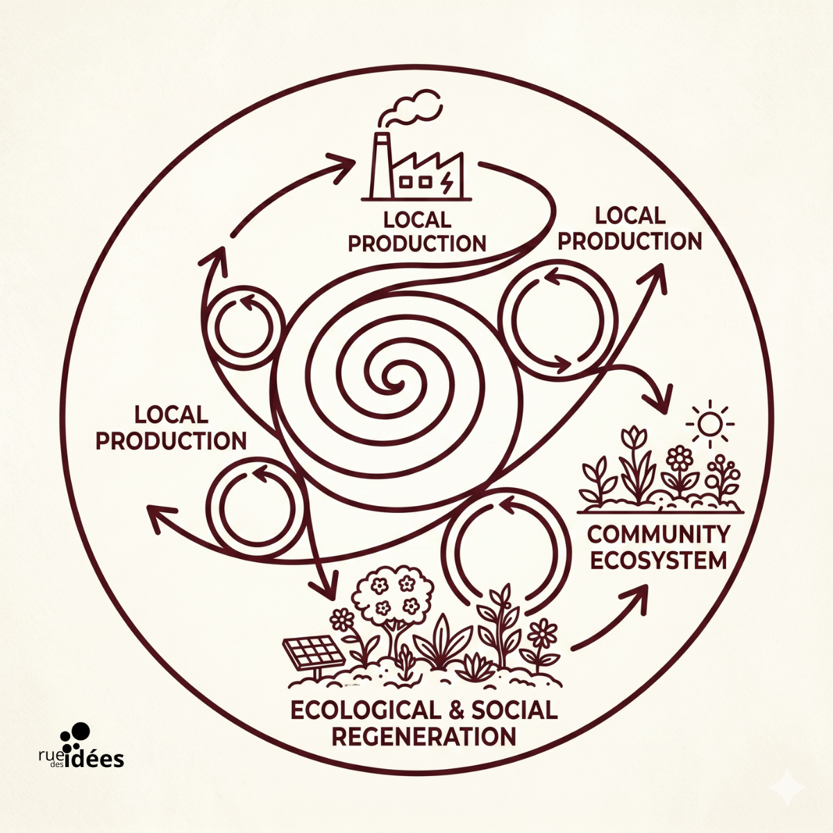 Vers une urbanisation régénérative : Le modèle de l&rsquo;économie spiralée et la transversalité des ODD